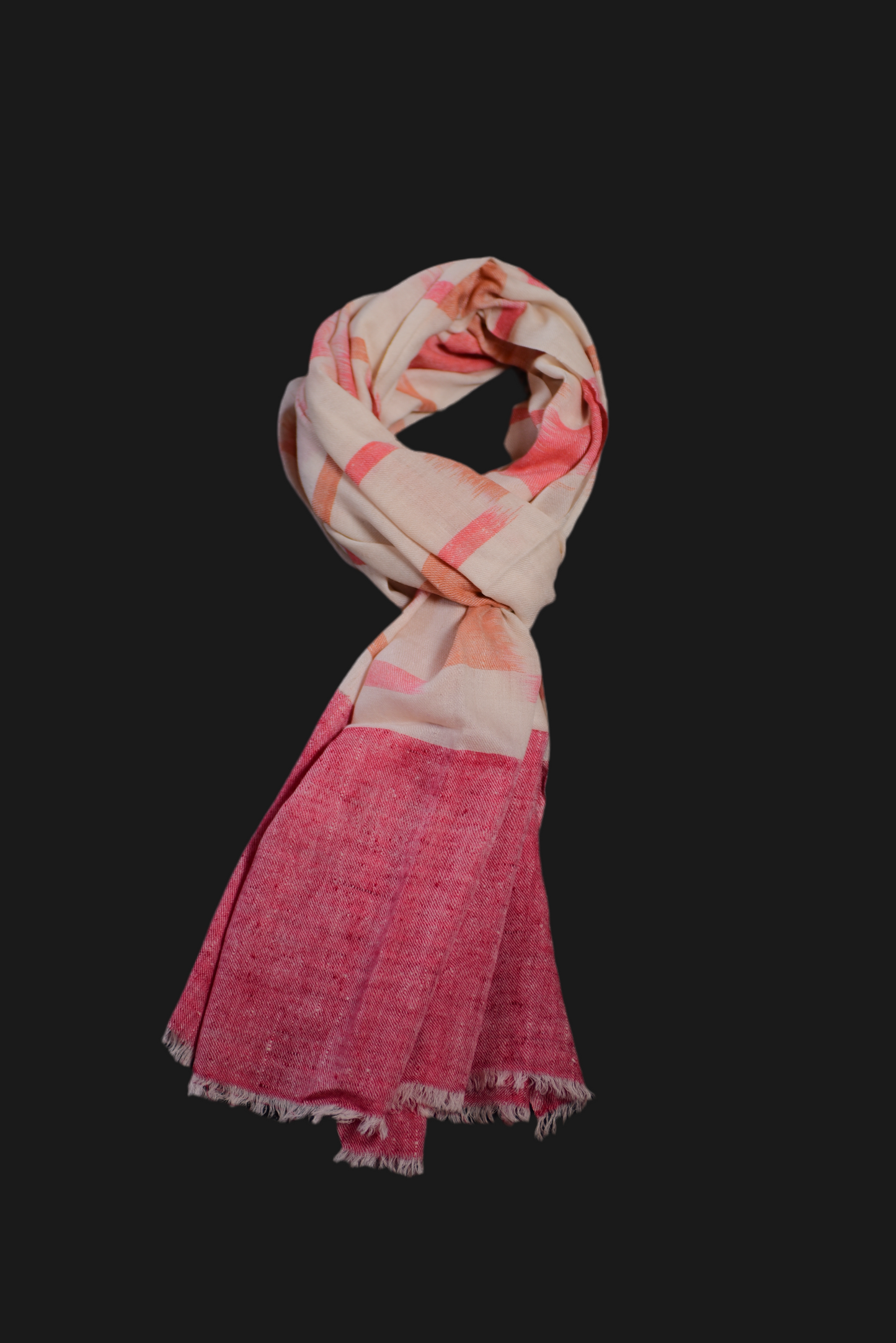 Multicolored Ikat Cashmere Wrap-MICW10