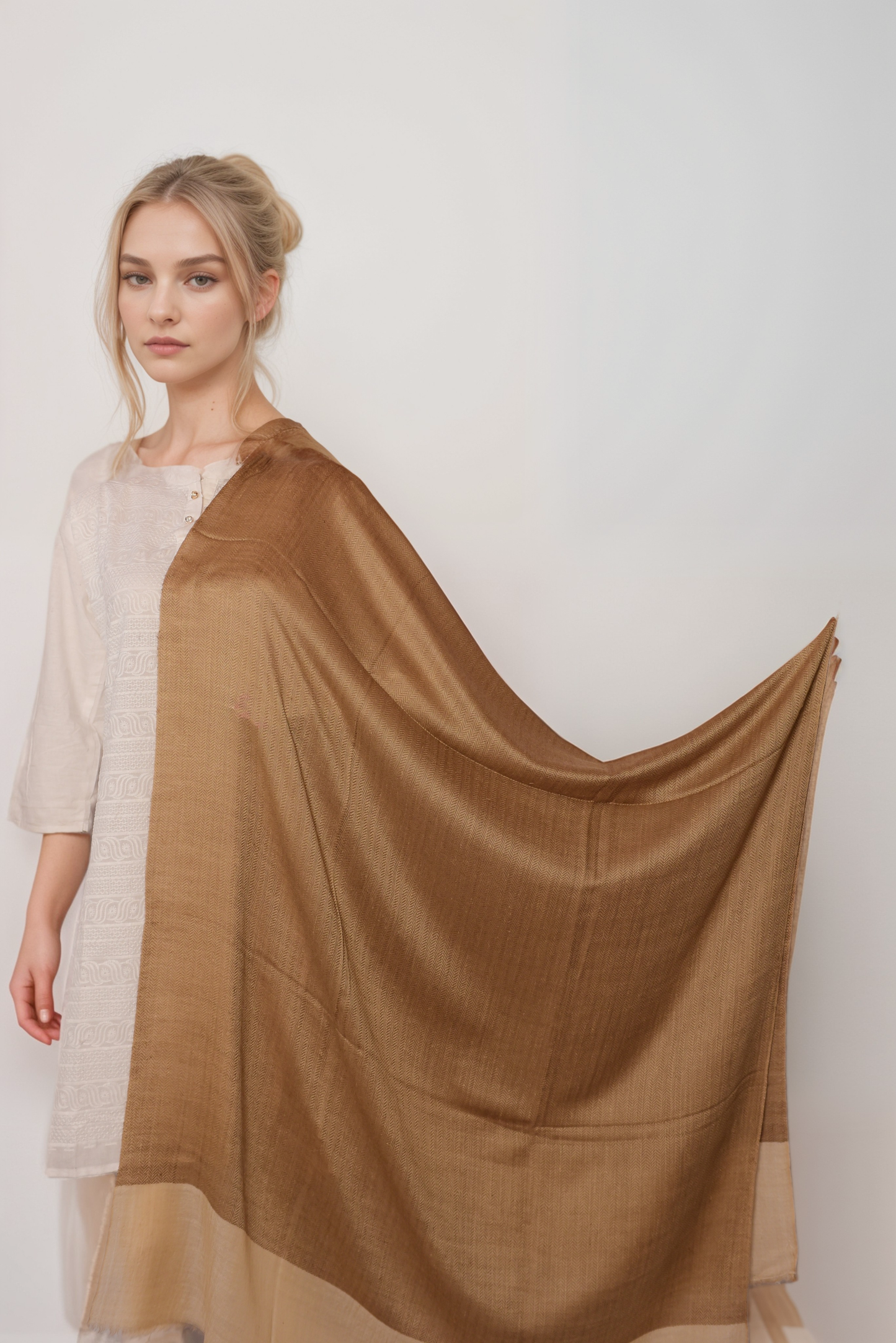 Solid Double Shade Pashmina Shawl-SDSP01